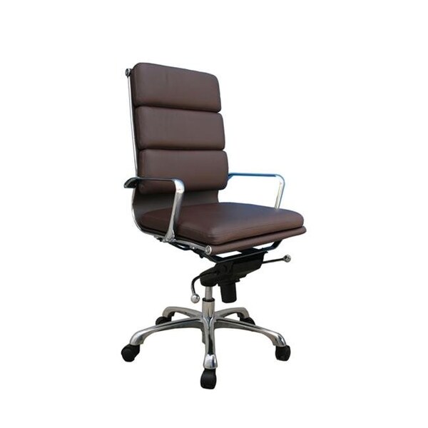 J&M Furniture J & M Furniture 176472 Plush Brown High Back Office Chair 176472 - main